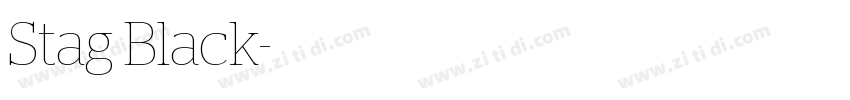 Stag Black字体转换